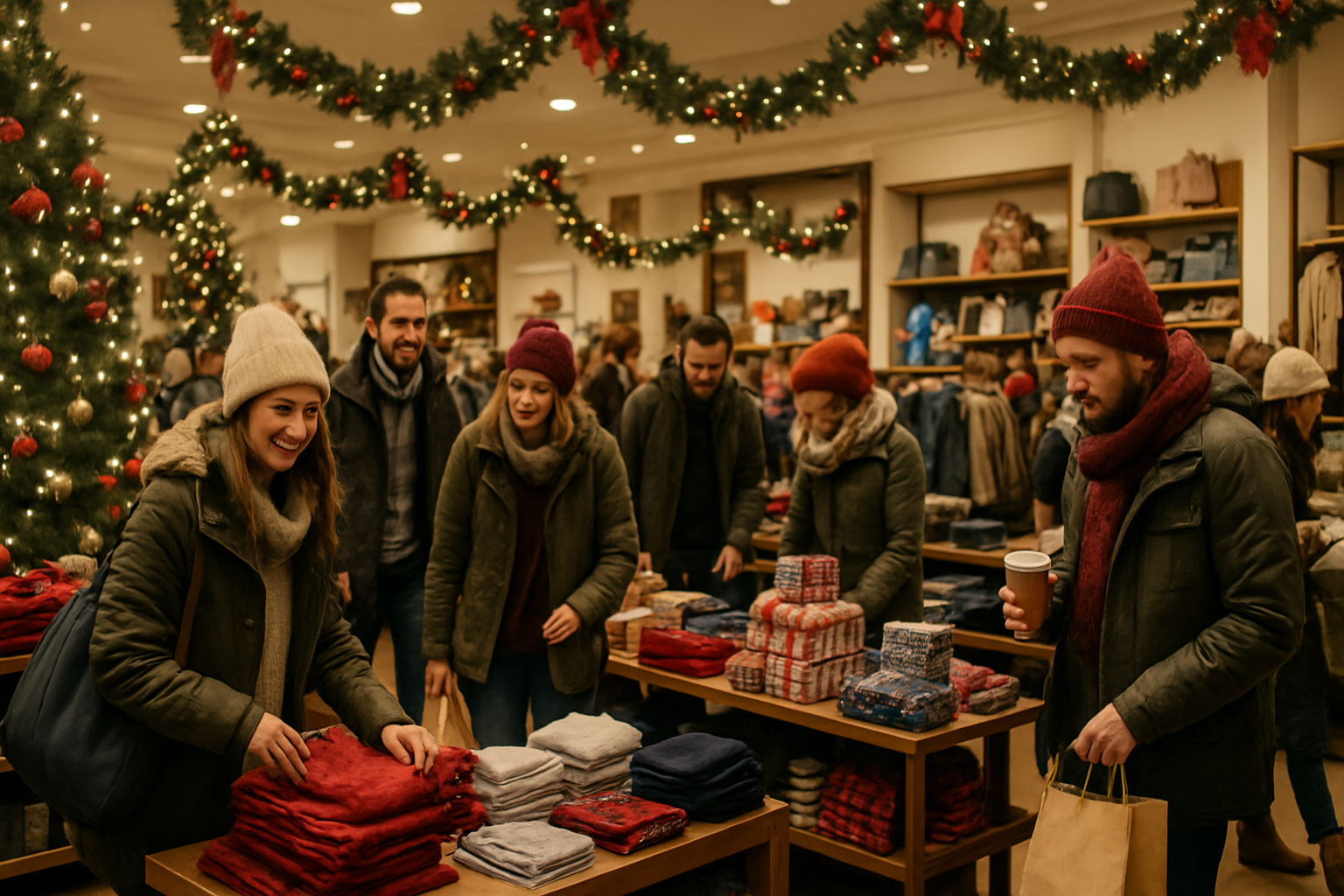 busy retail store during the winter holidays, how to boost holiday sales