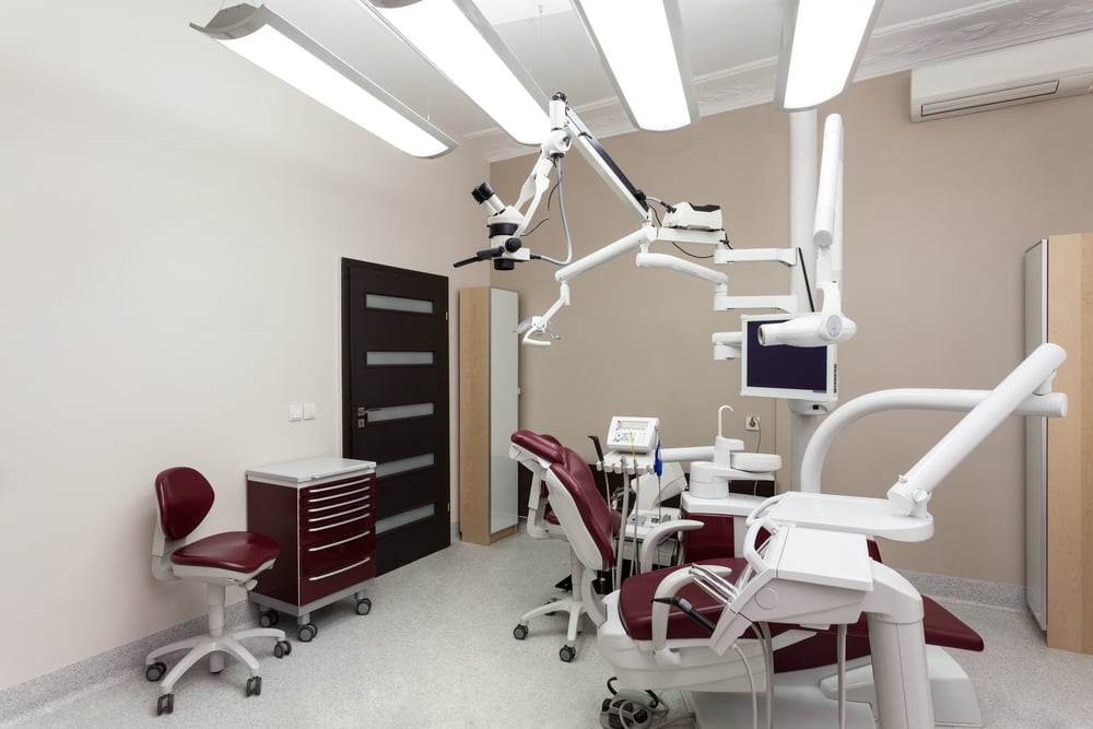 modern dental office with high-tech dental equipment, healthcare equipment financing