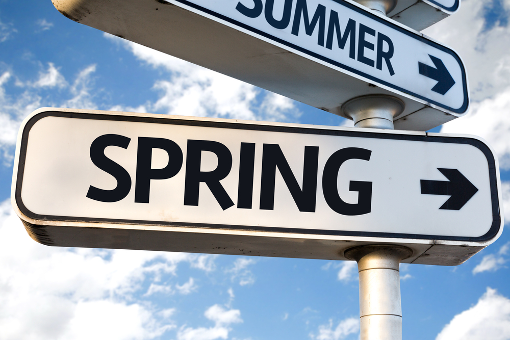 large sign that reads spring, how to spring clean your business